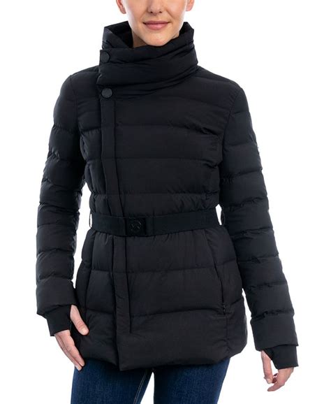 michael kors asymmetrical packable coat|Michael Kors packable down.